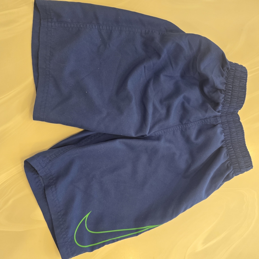 Nike Blue Shorts with Green Accents
